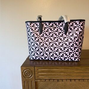 Kate Spade Signature Purple and Navy Tote BRAND NEW